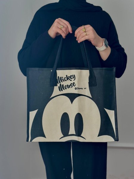 شنط كتف ميكي ماوس اسود & ابيض